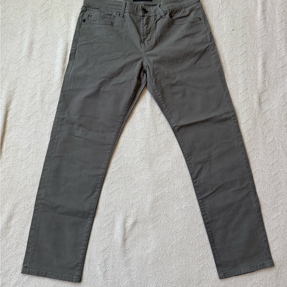 Liverpool Los Angeles Men’s 33x30 Slim Straight Jeans Gray Stretch Denim